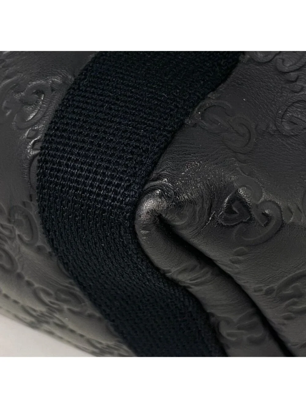 Gucci Backpack Guccissima Leather Navy